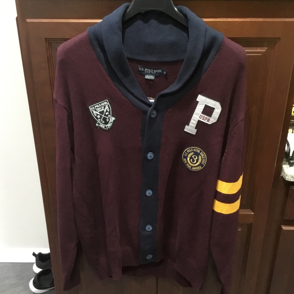U.S. POLO ASSN. PLUS SIZE SWEATER JACKET *60% OFF*